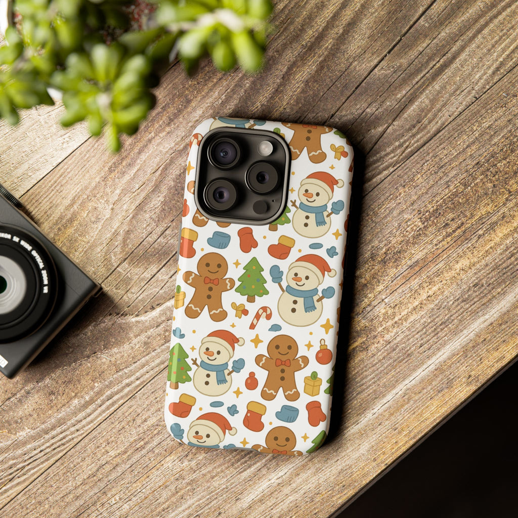 Cute Gingerbread/ Snowmen Christmas Phone Case
