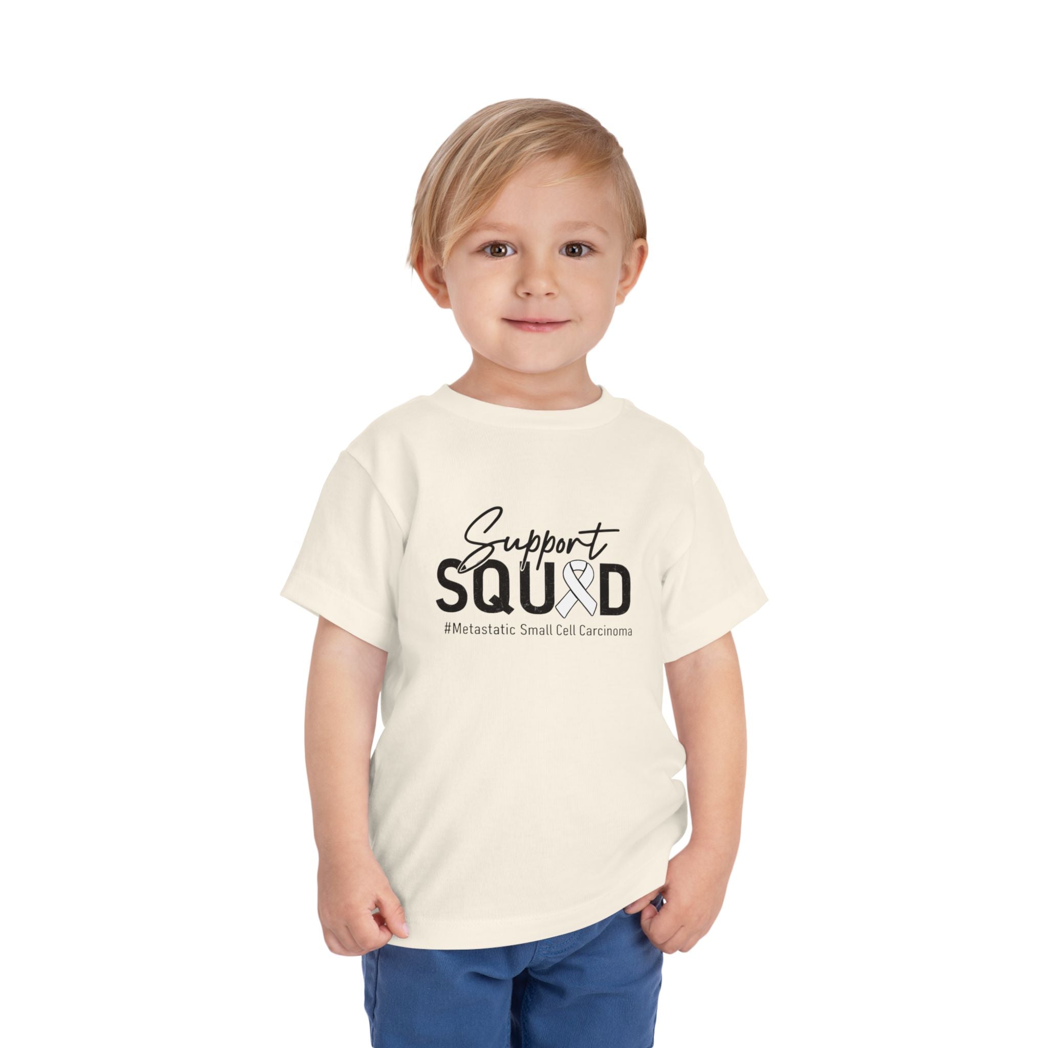 White Ribbon Support Toddler Tee