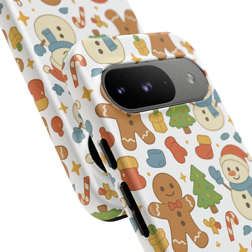 Cute Gingerbread/ Snowmen Christmas Phone Case