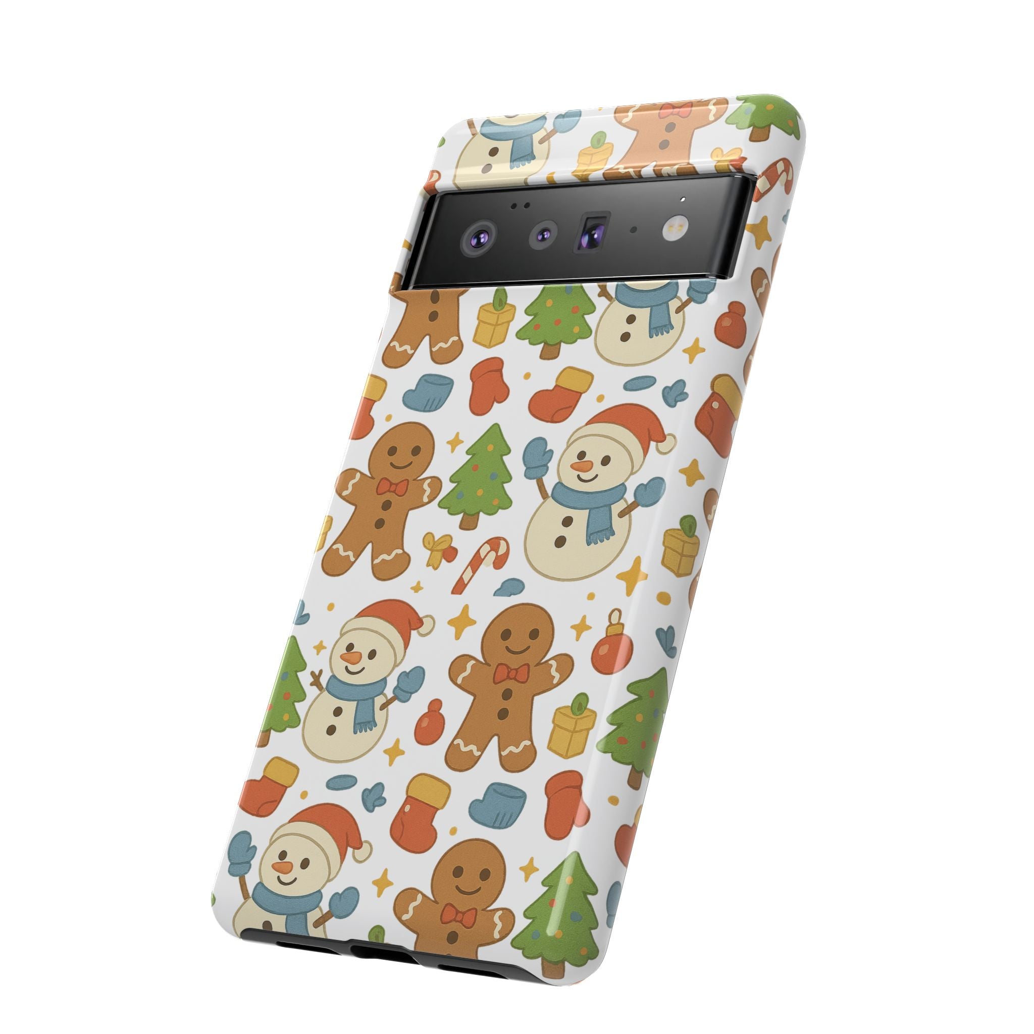 Cute Gingerbread/ Snowmen Christmas Phone Case