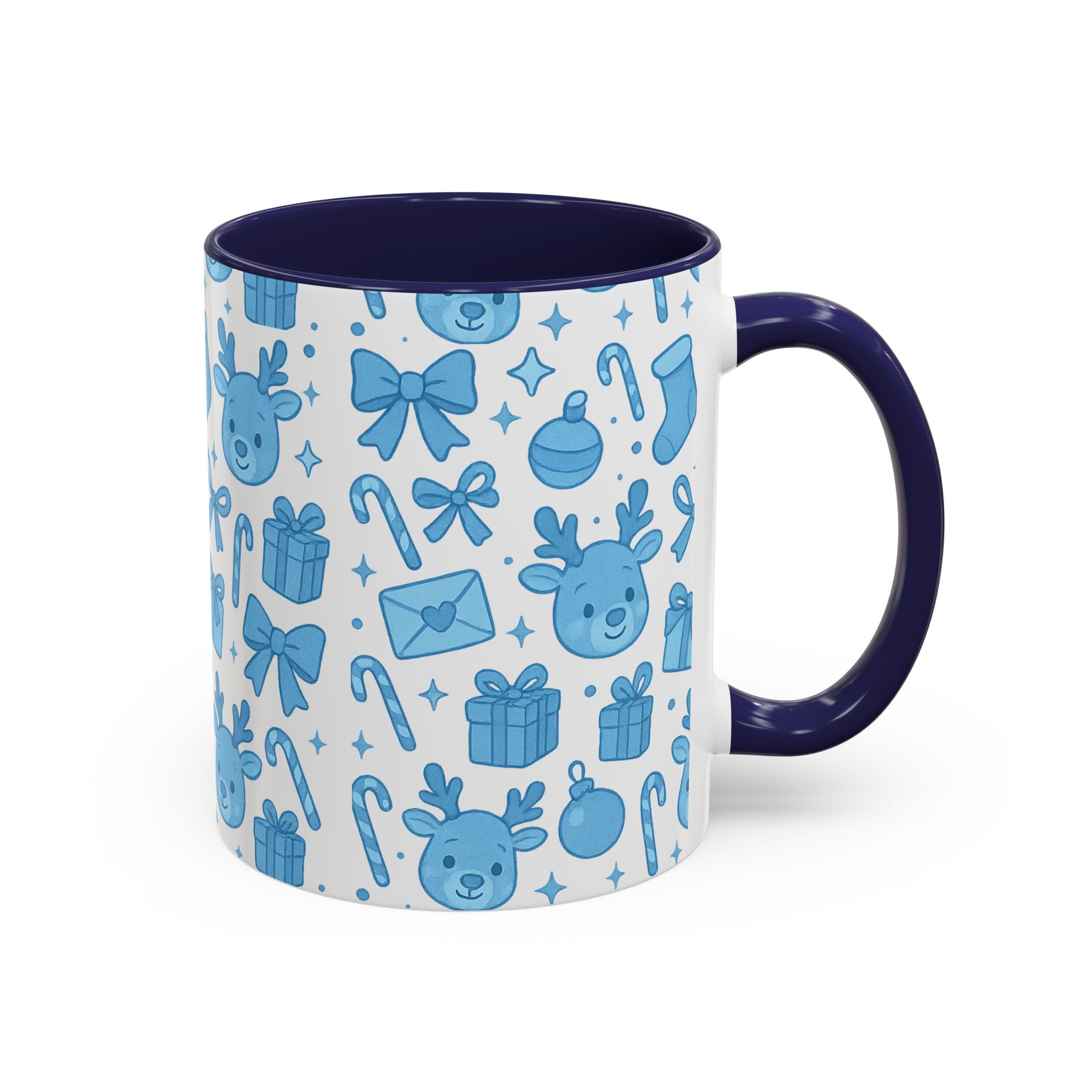 Cute Blue Christmas Mug