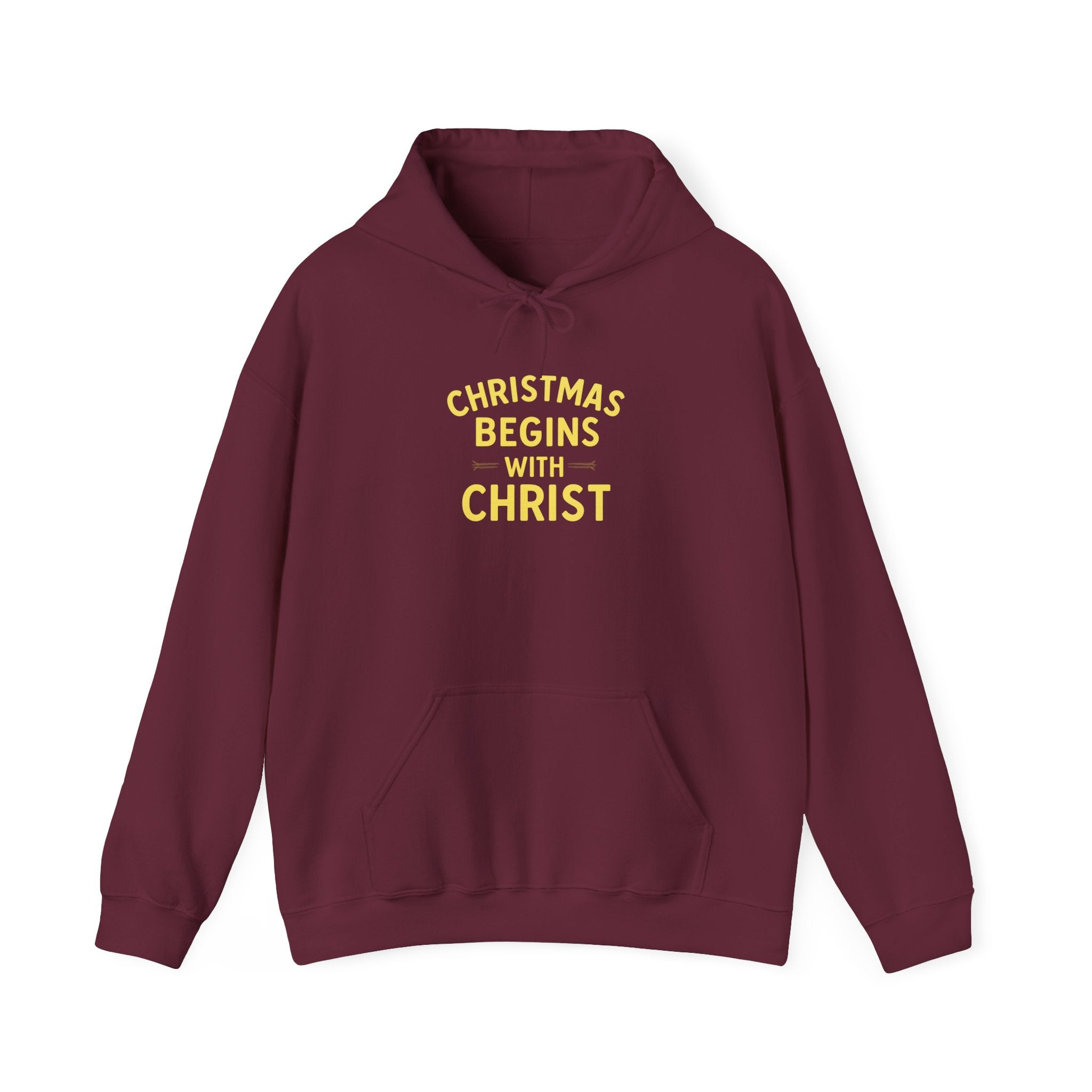 Christmas Begins with Christ Hoodie