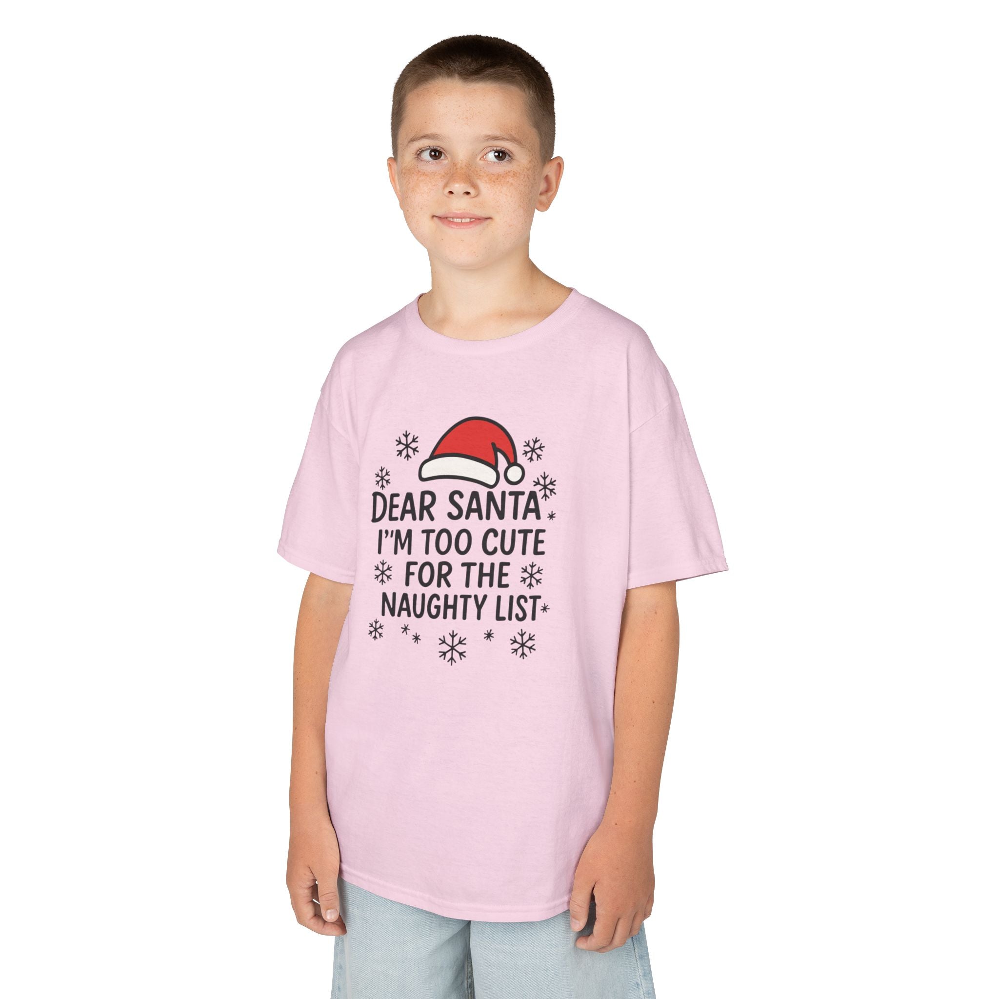 I’m too Cute for the Naughty List Kids Tee