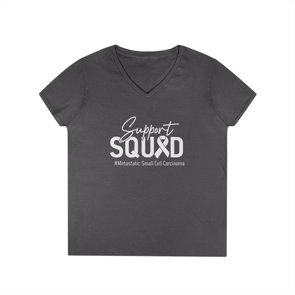 White Ribbon Support Gildan V-Neck Tee