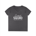 White Ribbon Support Gildan V-Neck Tee