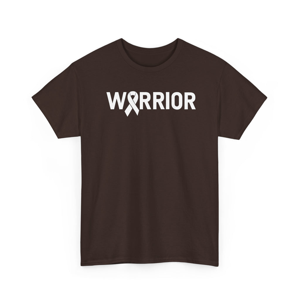 White Ribbon Warrior Unisex Gildan T-Shirt