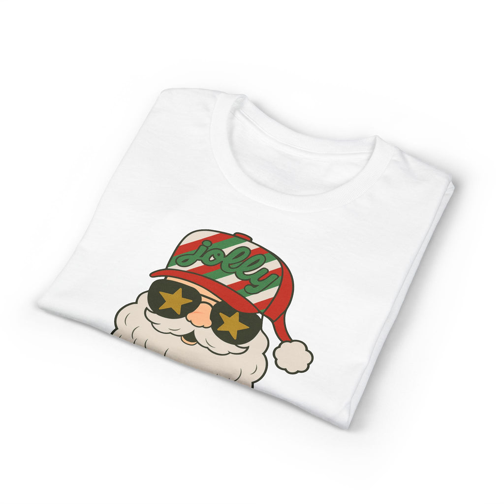 Striped Jolly Santa Gildan unisex T-Shirt
