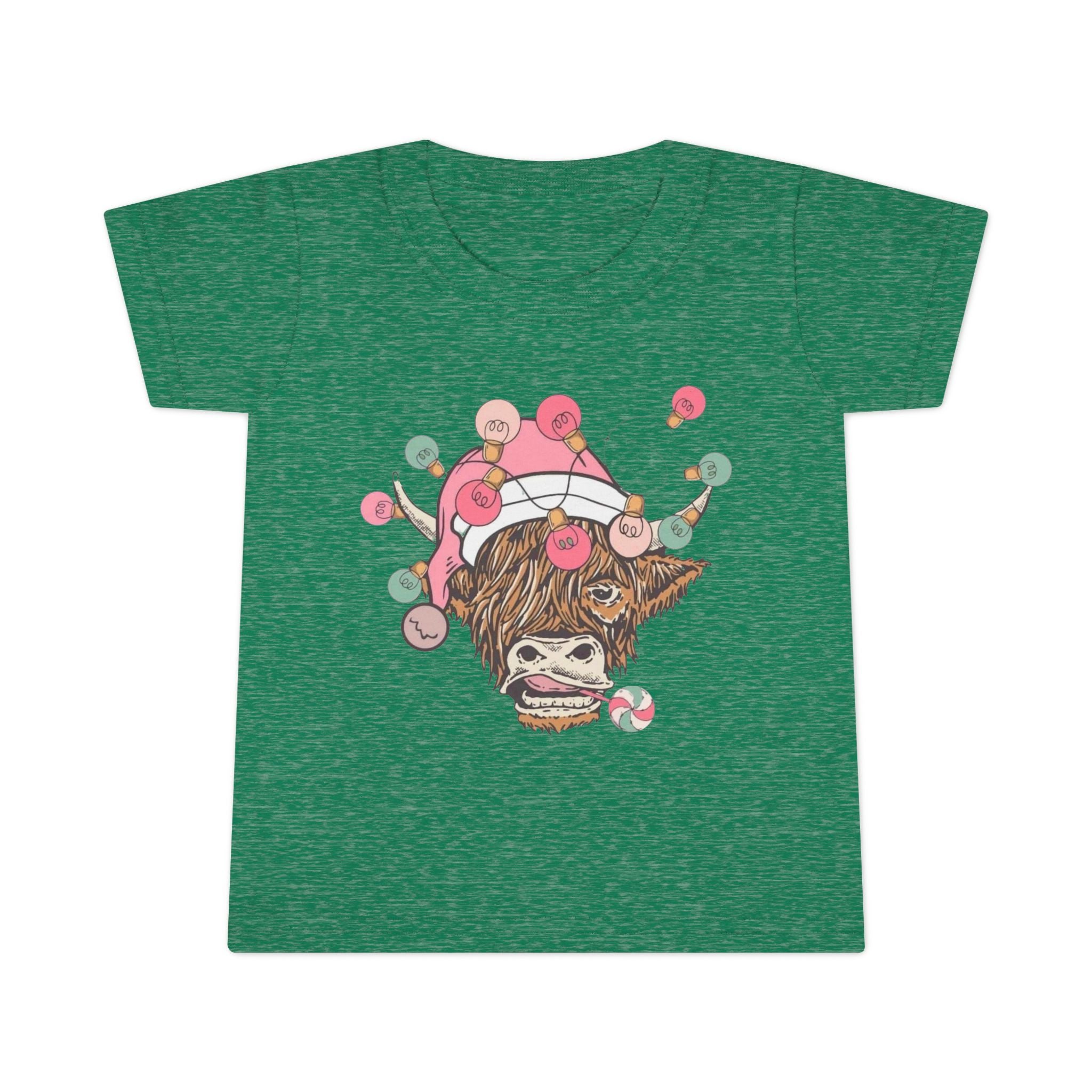Christmas Cow Toddler T-Shirt