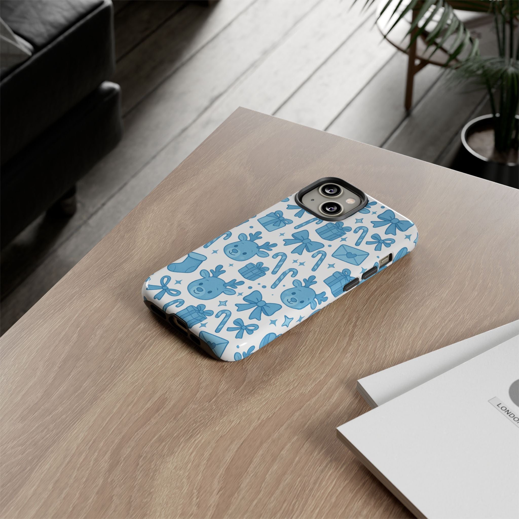 Cute Blue Christmas Phone Case