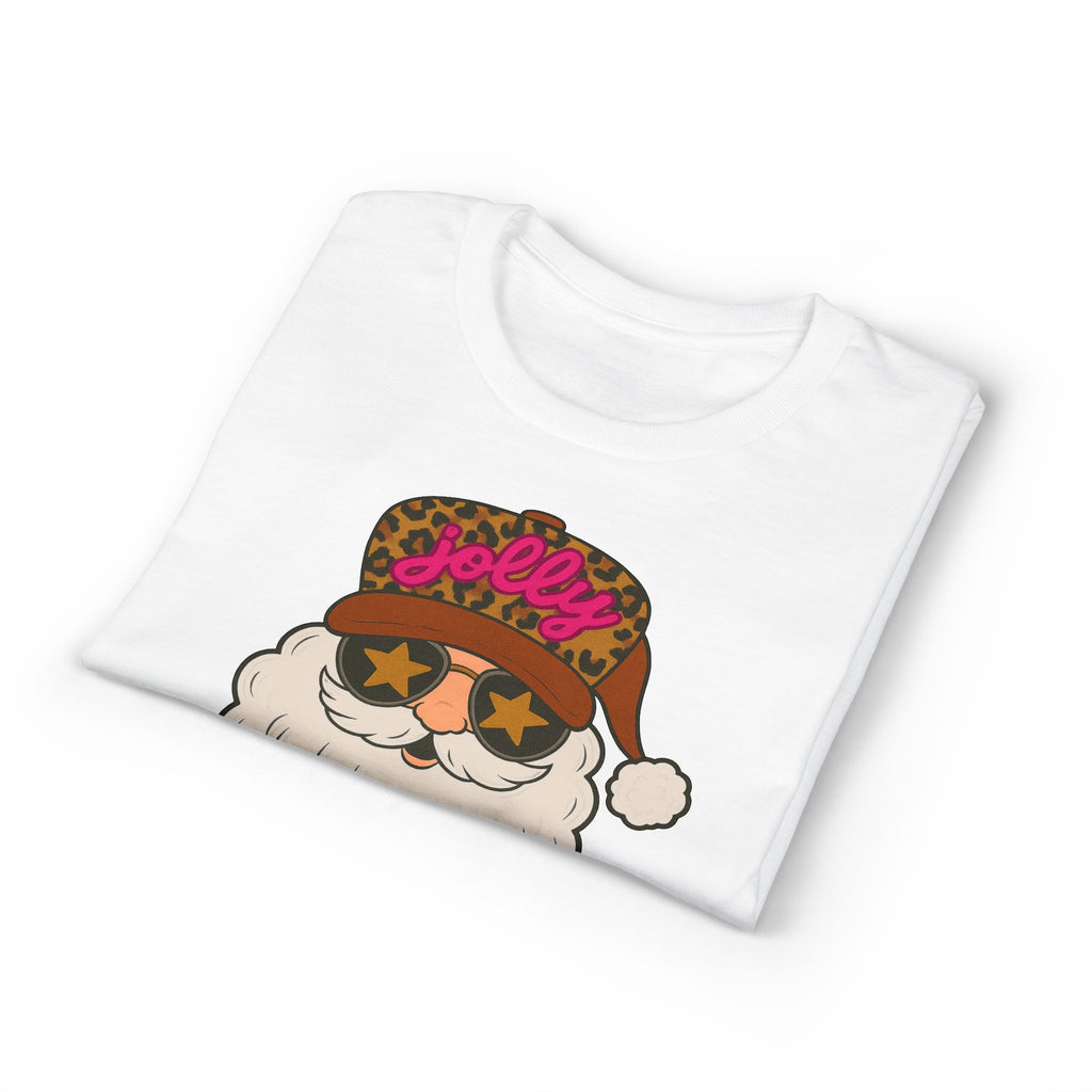 Leopard Jolly Santa Gildan unisex T-Shirt