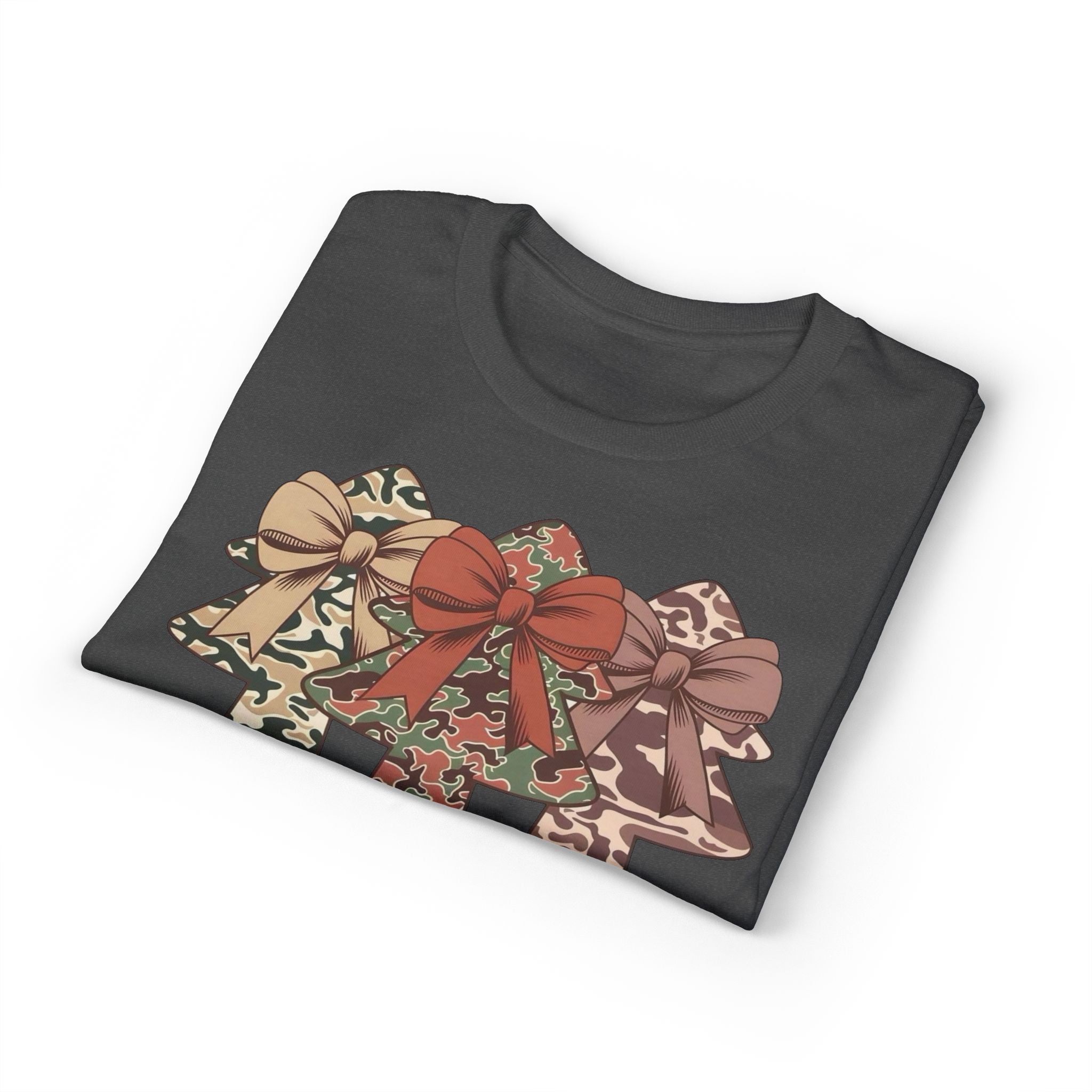 Camo Bow Trees Gildan unisex T-Shirt