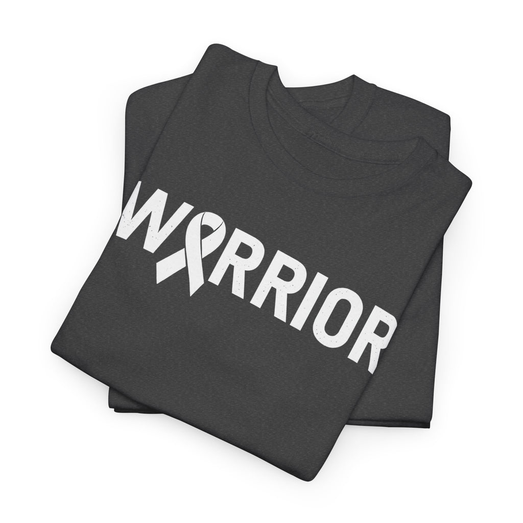 White Ribbon Warrior Unisex Gildan T-Shirt