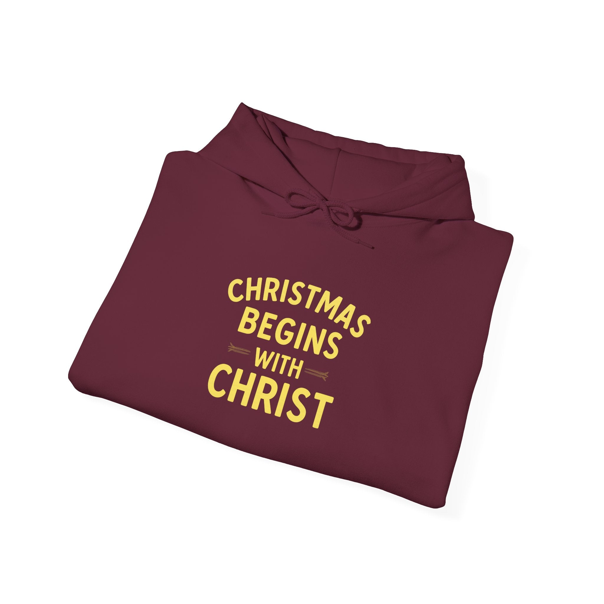 Christmas Begins with Christ Hoodie