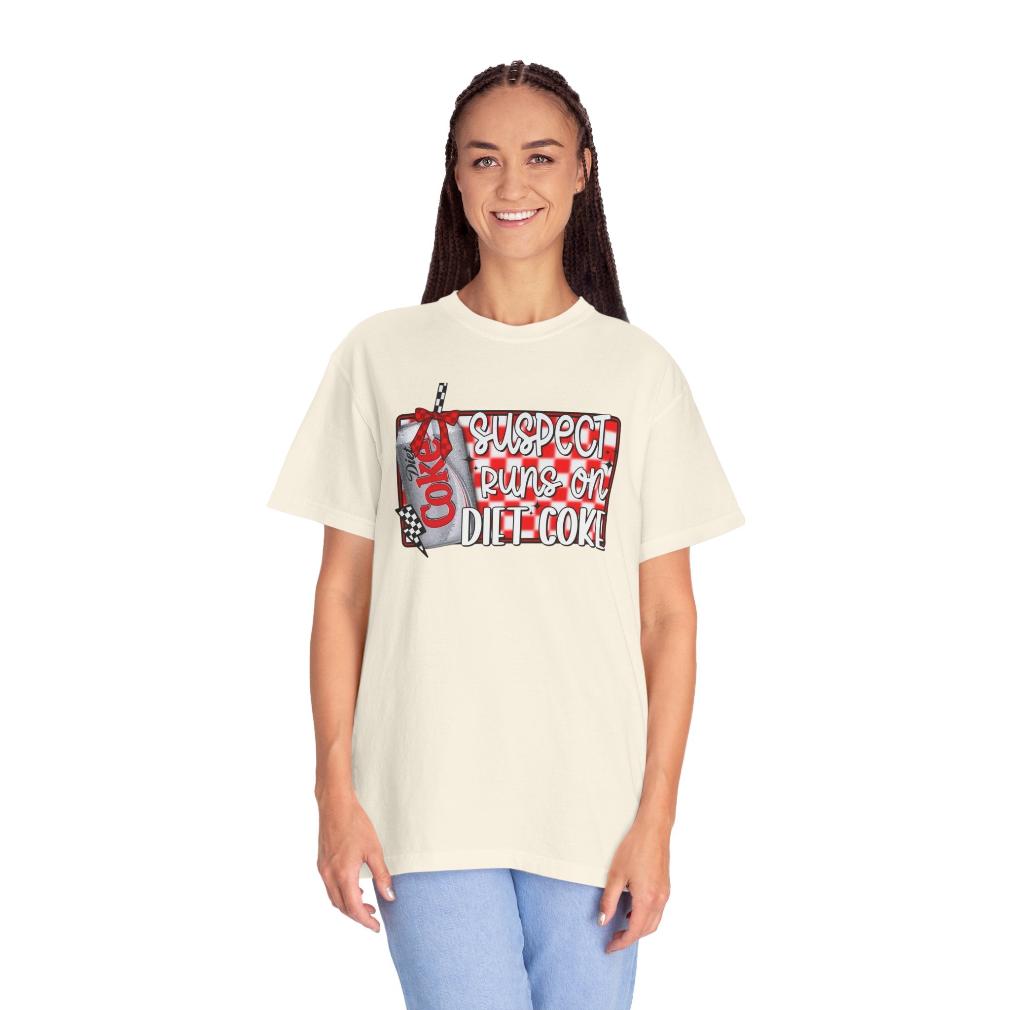 Suspect Runs on Diet Coke Unisex T-Shirt
