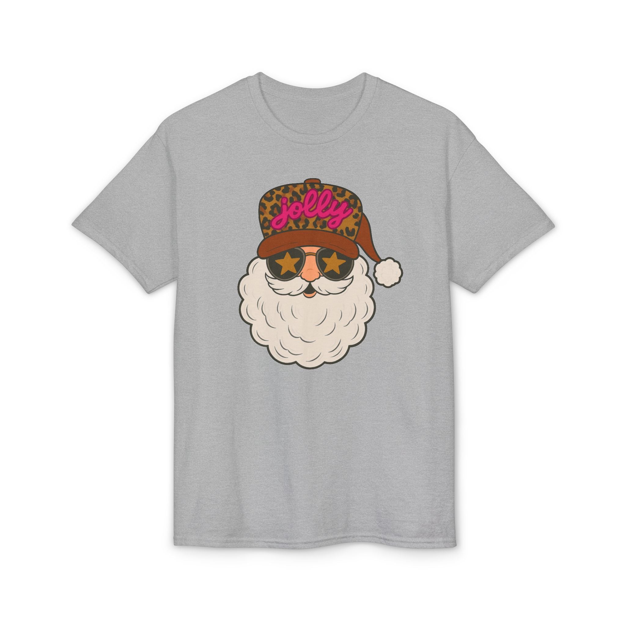 Leopard Jolly Santa Gildan unisex T-Shirt