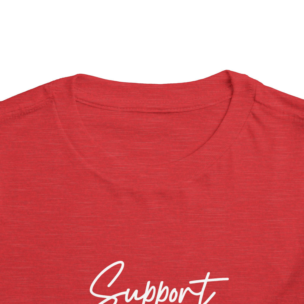 White Ribbon Support Toddler Tee