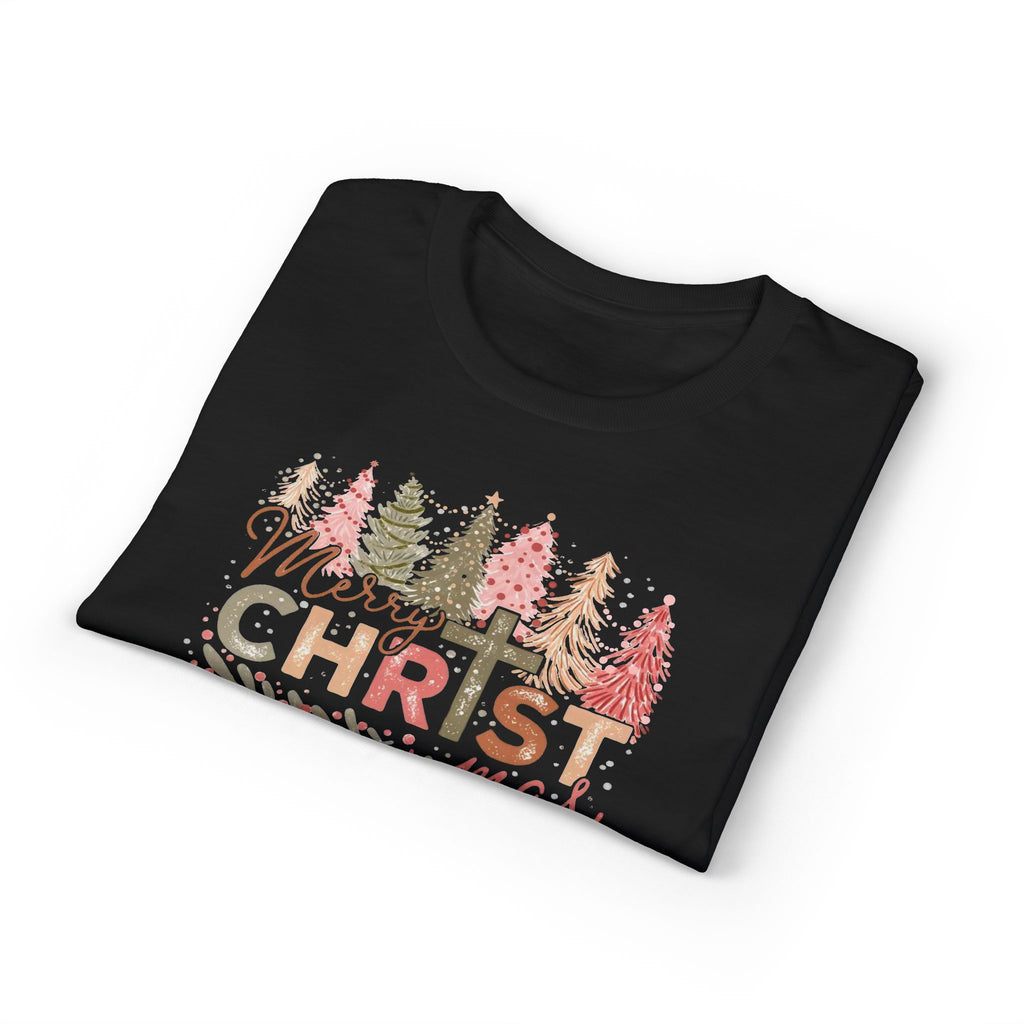 Merry Christmas Cross Gildan unisex T-Shirt