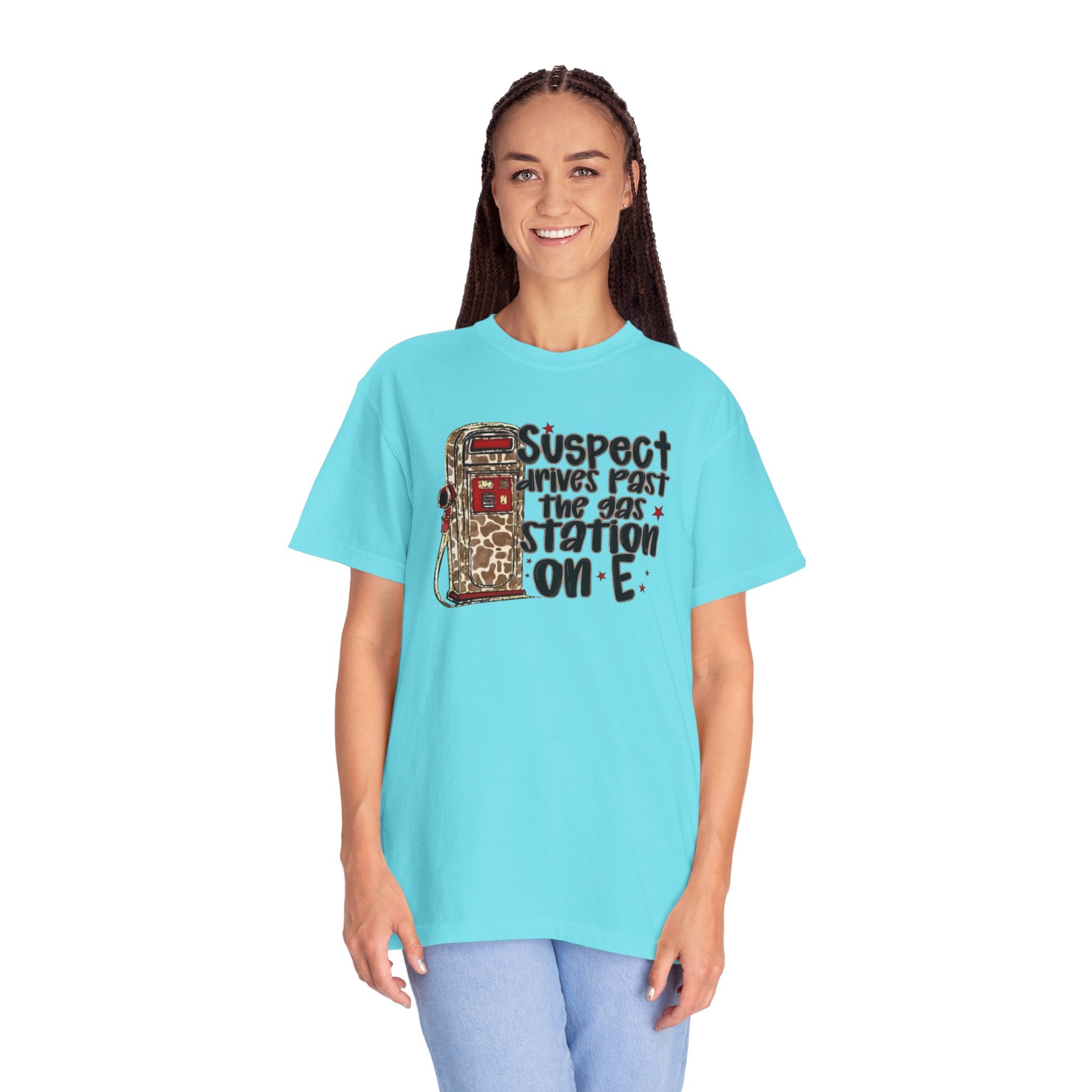 Suspect Drives on E Unisex T-Shirt