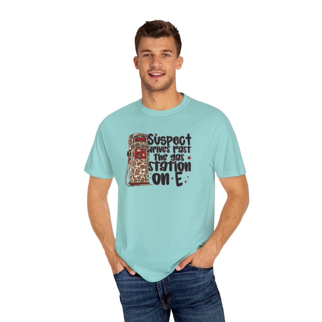 Suspect Drives on E Unisex T-Shirt