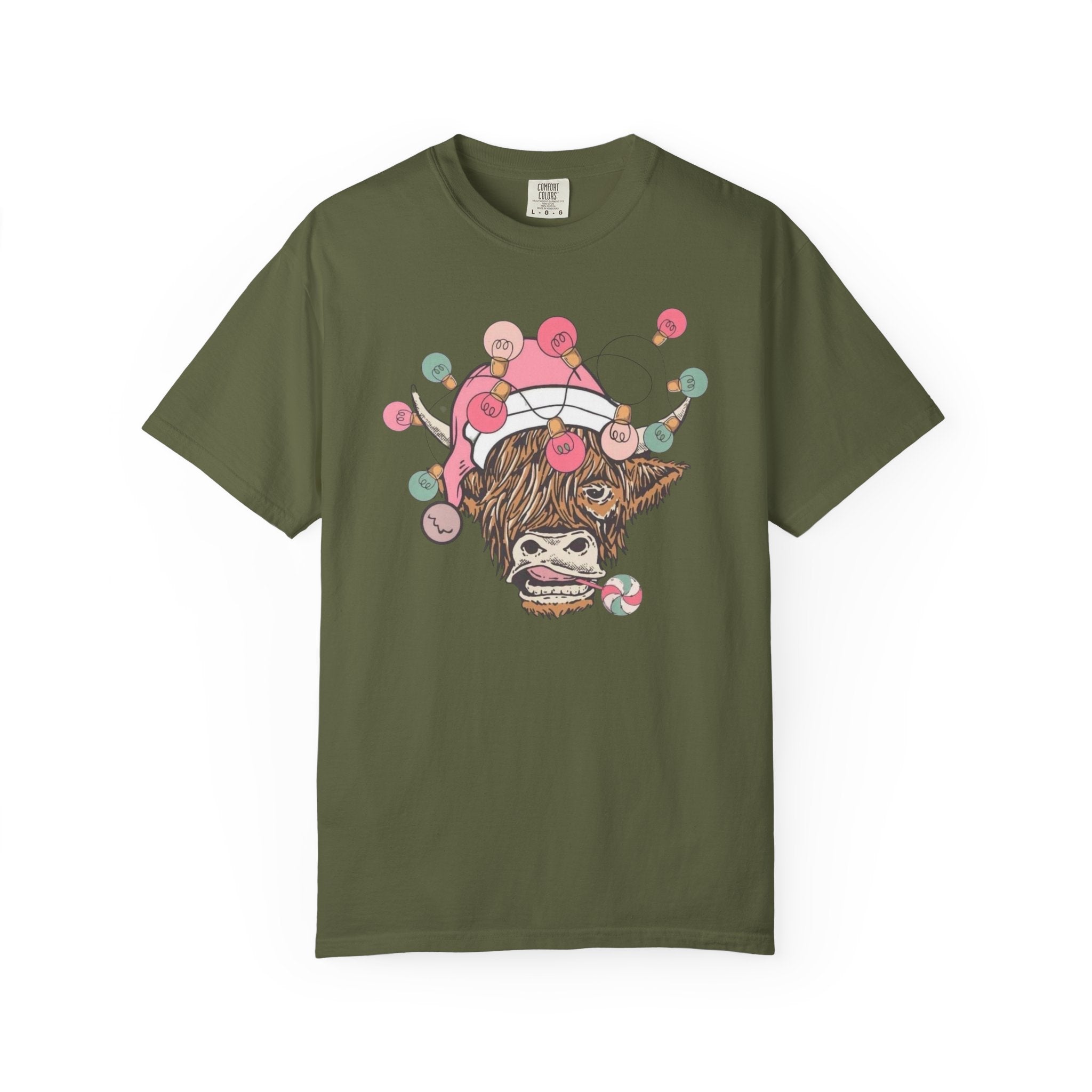 Christmas Cow Unisex T-Shirt