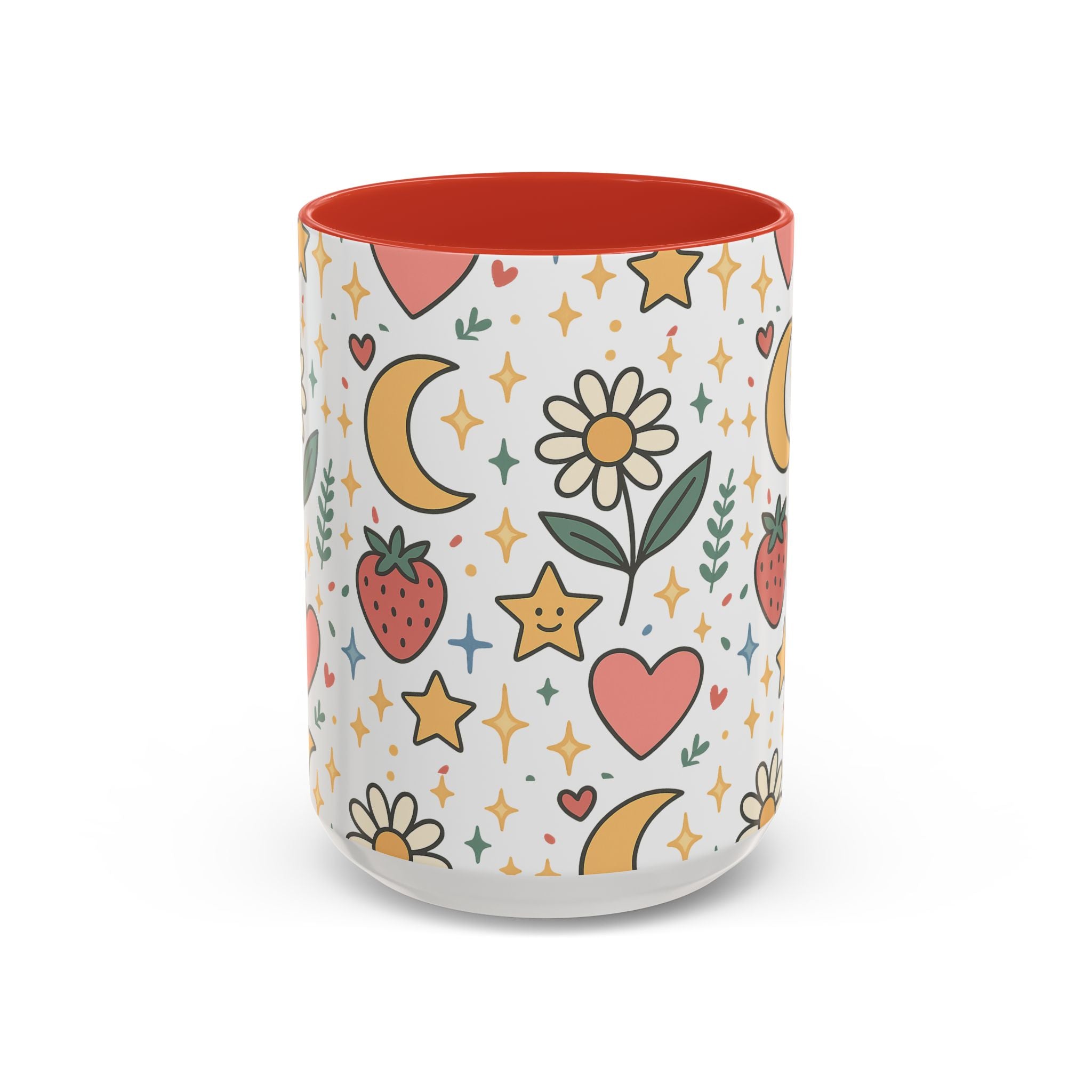 Cute Strawberries/ Flowers Mug