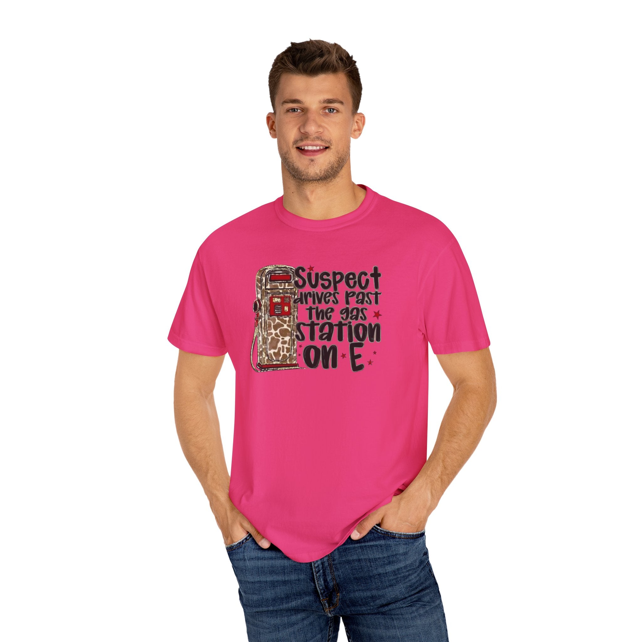 Suspect Drives on E Unisex T-Shirt