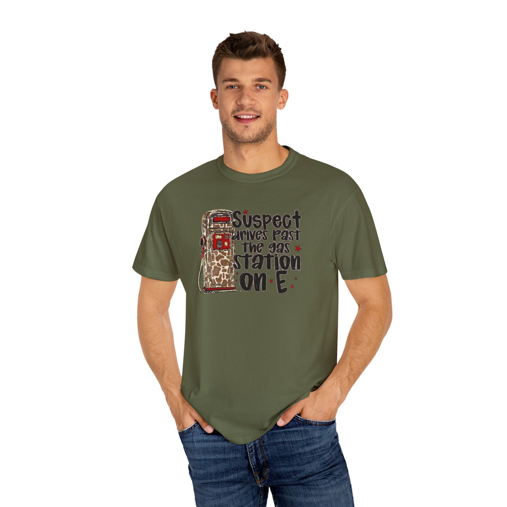 Suspect Drives on E Unisex T-Shirt