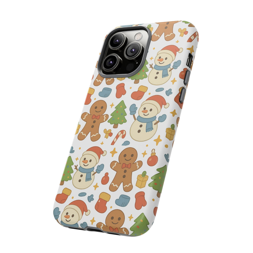 Cute Gingerbread/ Snowmen Christmas Phone Case