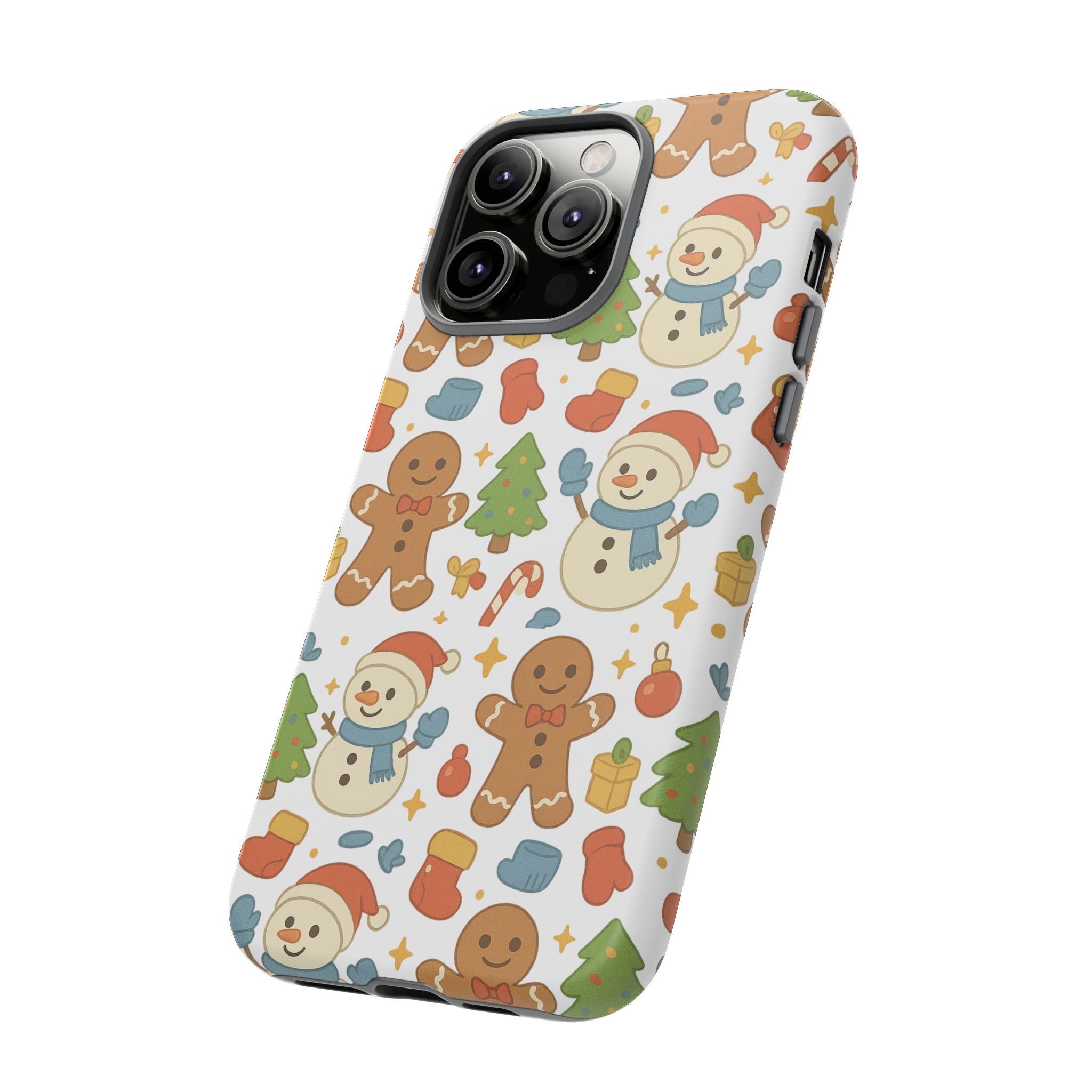 Cute Gingerbread/ Snowmen Christmas Phone Case