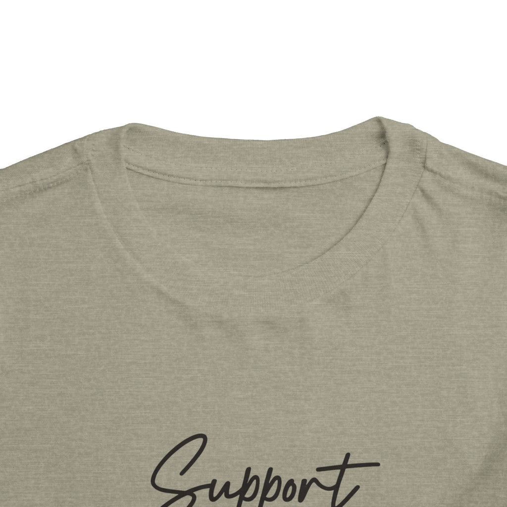White Ribbon Support Toddler Tee