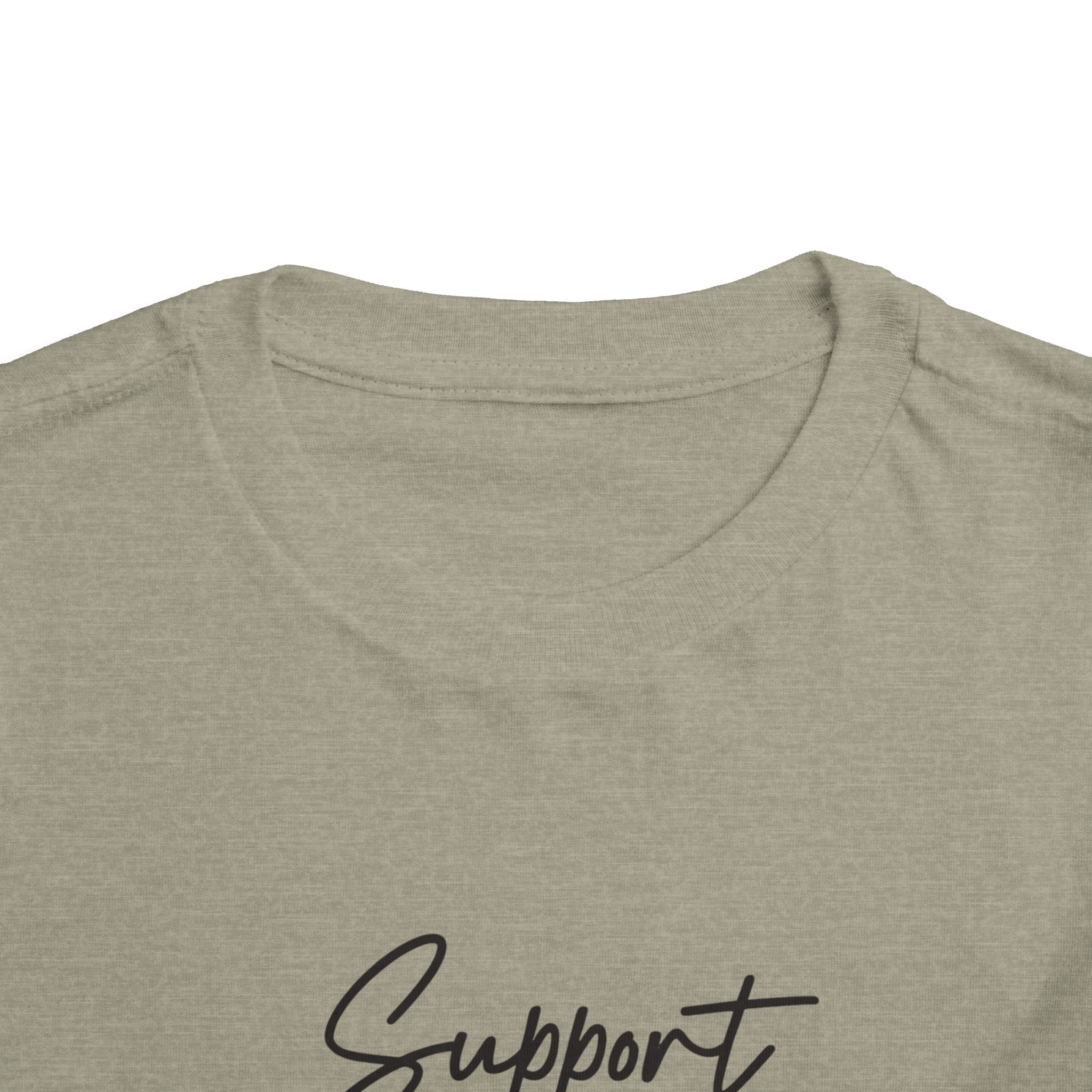 White Ribbon Support Toddler Tee