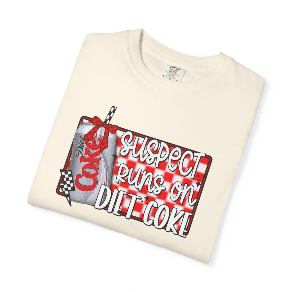 Suspect Runs on Diet Coke Unisex T-Shirt