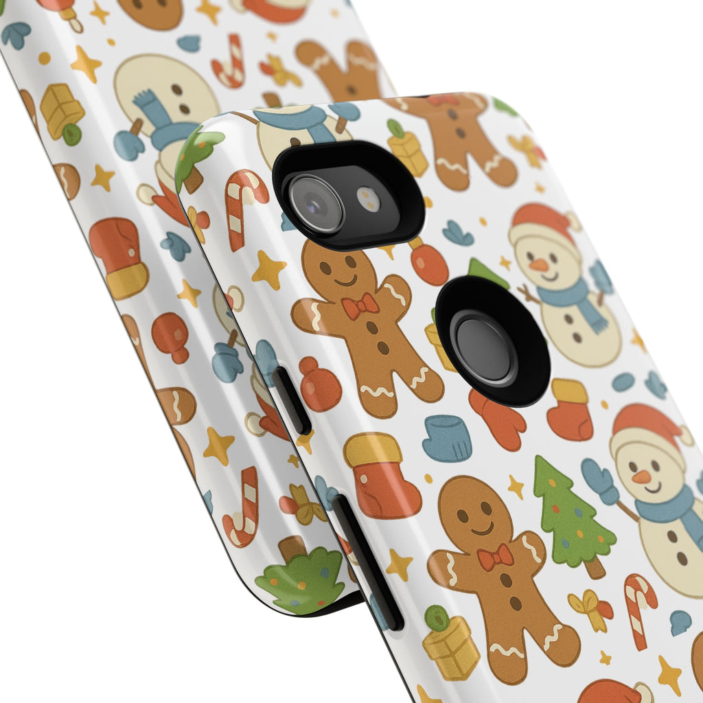 Cute Gingerbread/ Snowmen Christmas Phone Case