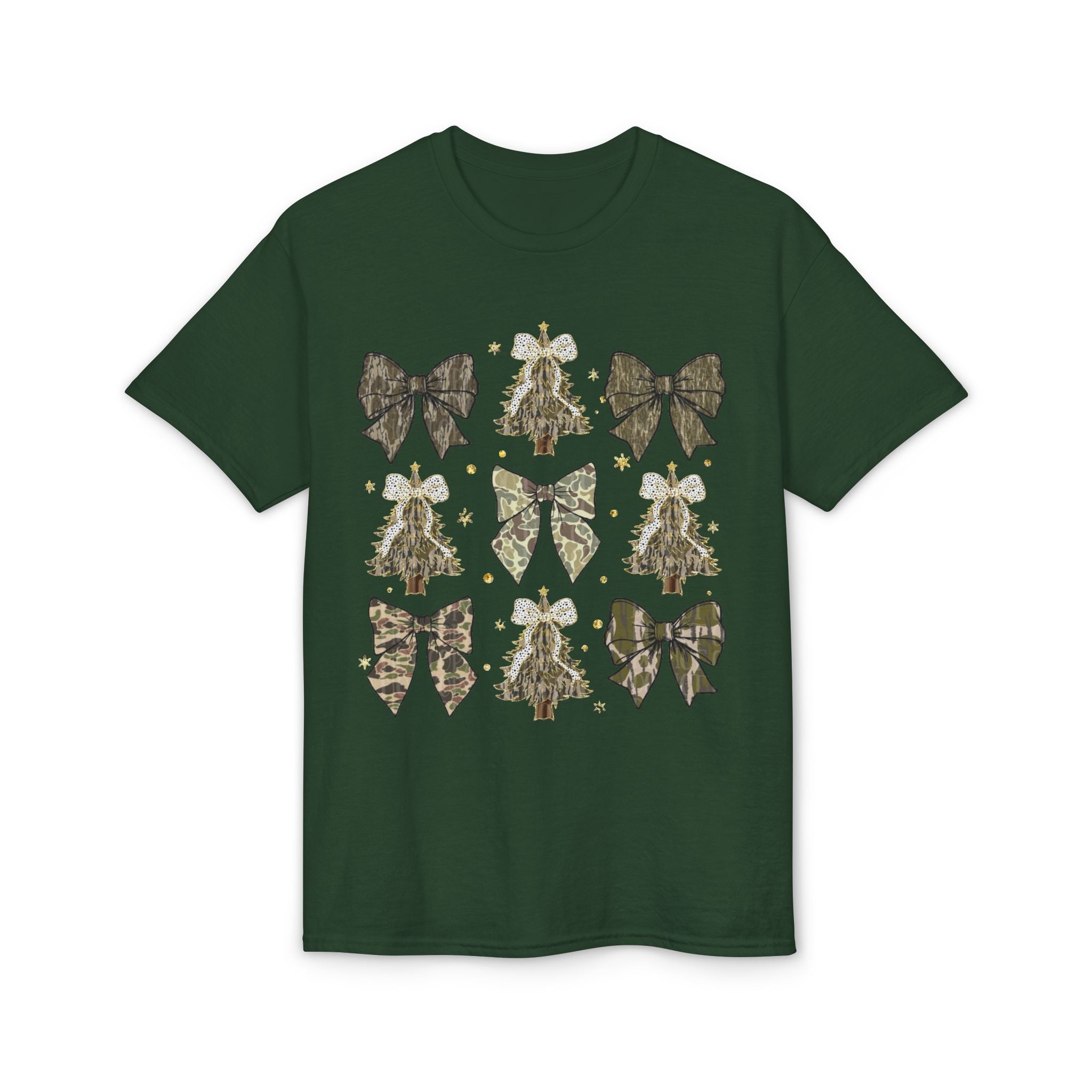 Camo Bows & Trees Gildan unisex T-Shirt