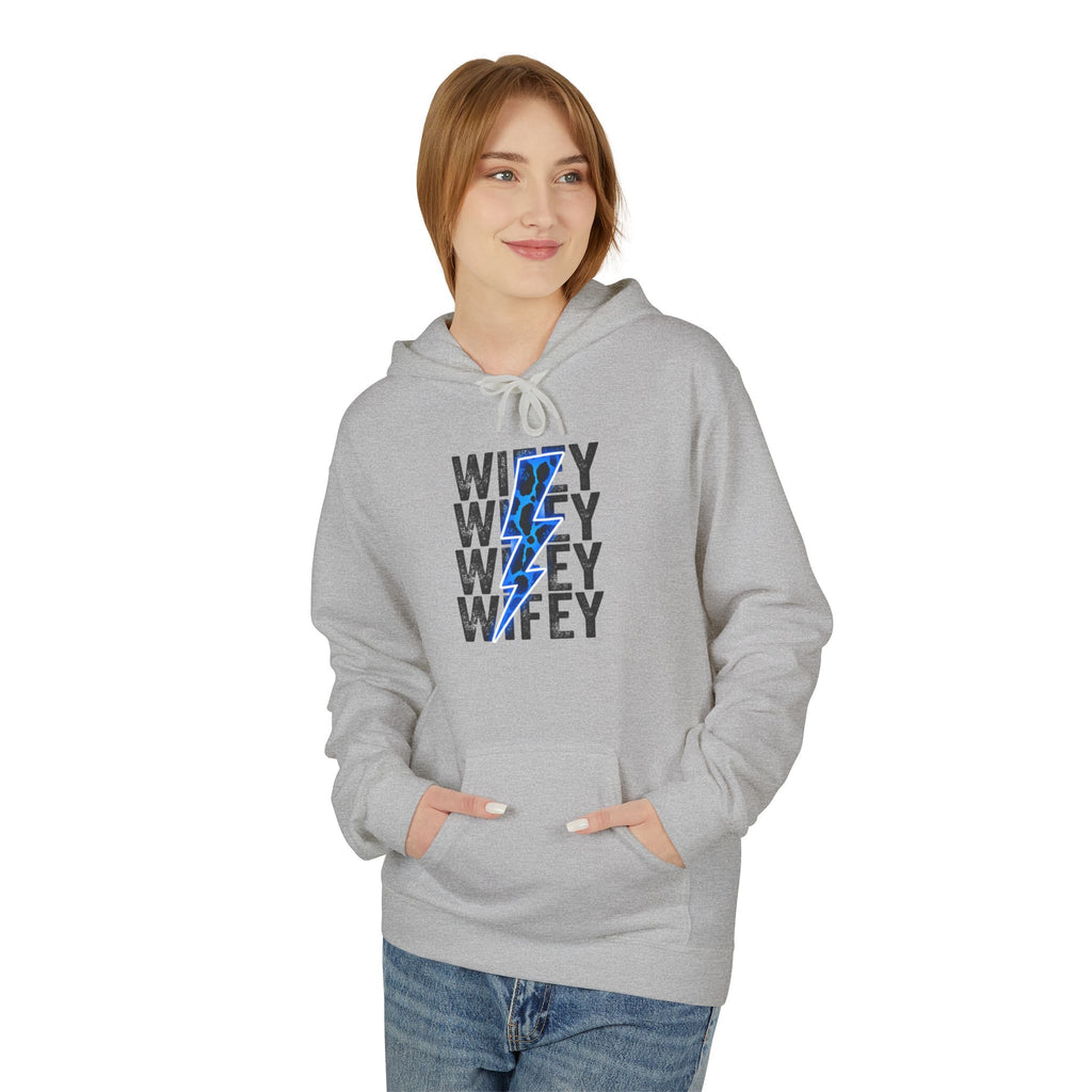 Blue Wifey Fleece Hoodie