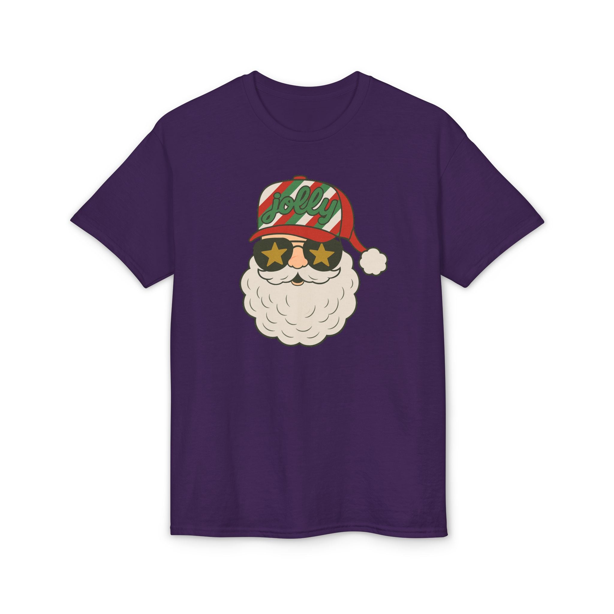 Striped Jolly Santa Gildan unisex T-Shirt