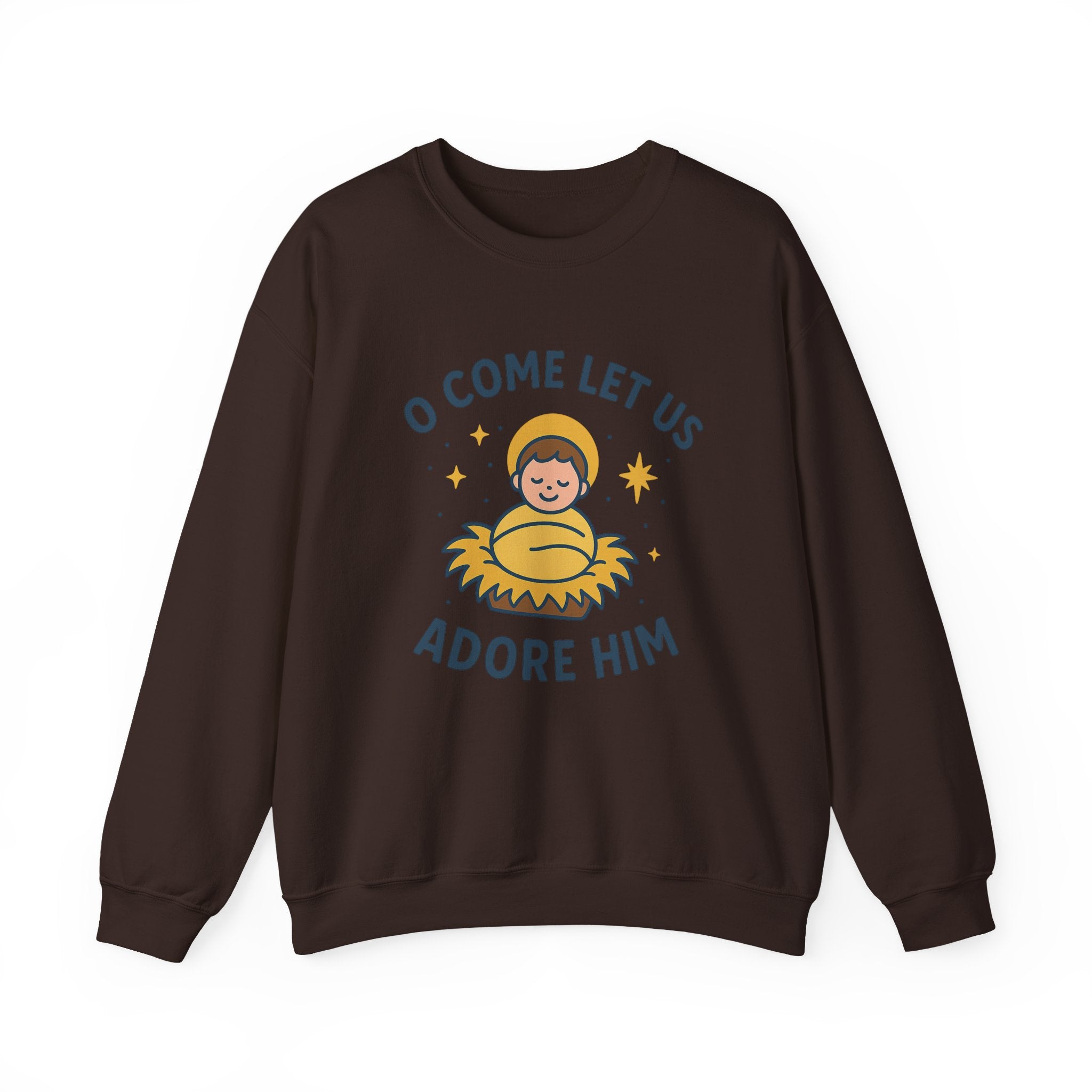 Christmas Unisex Sweatshirt O Come Let Us Adore Him