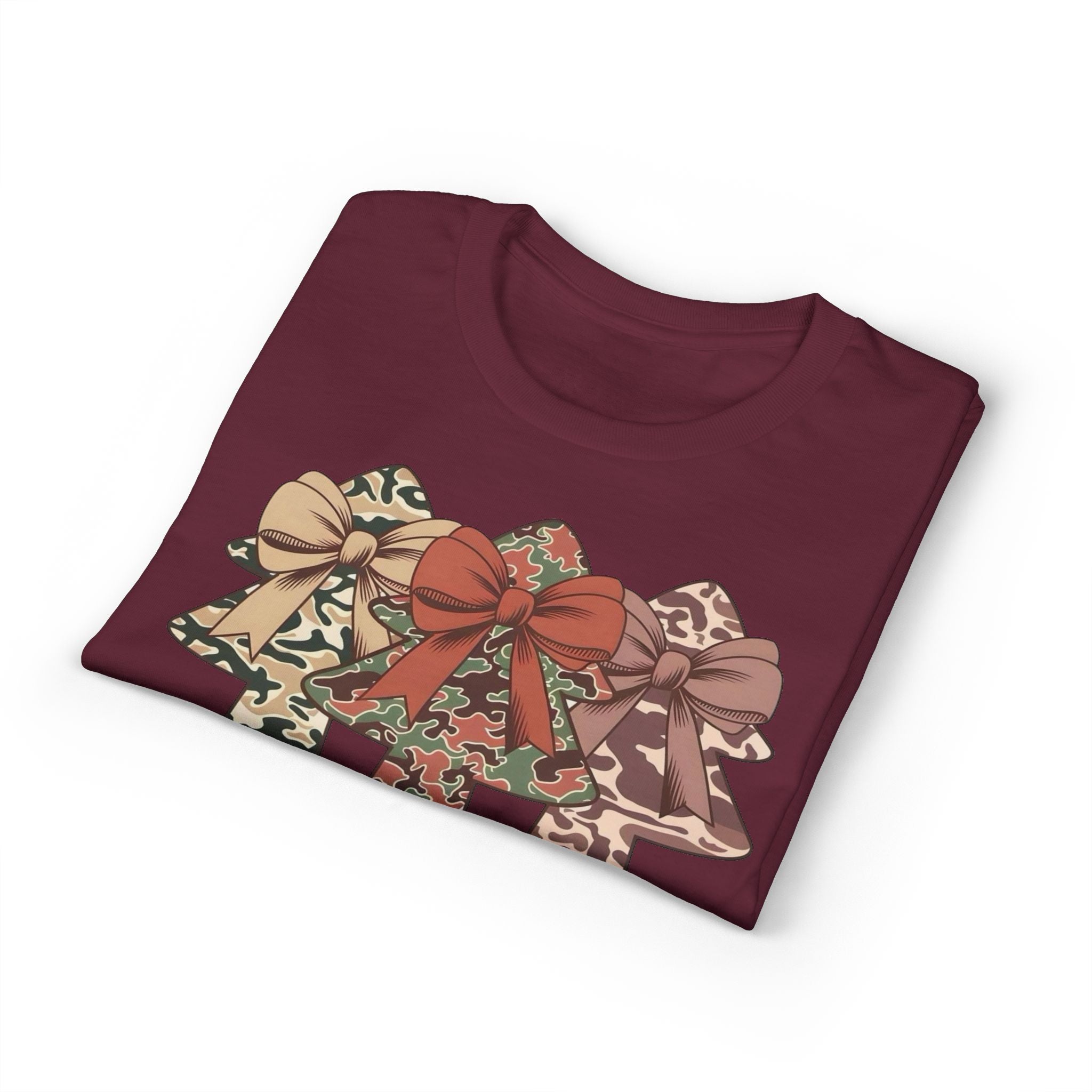 Camo Bow Trees Gildan unisex T-Shirt