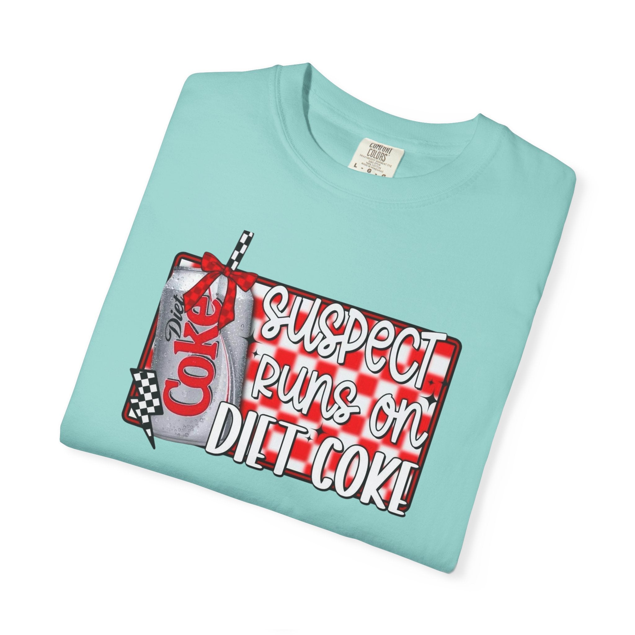Suspect Runs on Diet Coke Unisex T-Shirt