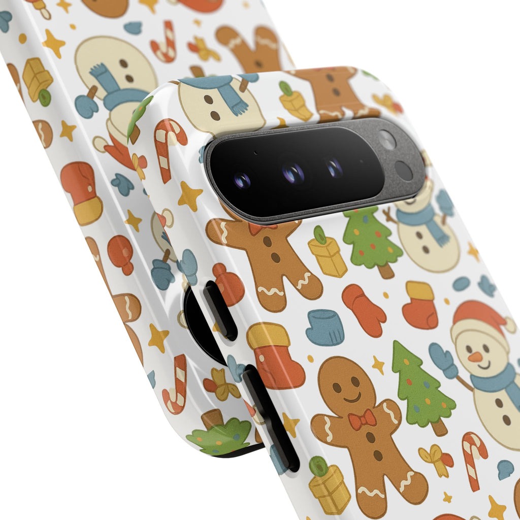 Cute Gingerbread/ Snowmen Christmas Phone Case