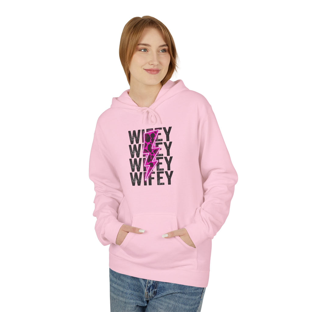 Pink Wifey Fleece Hoodie