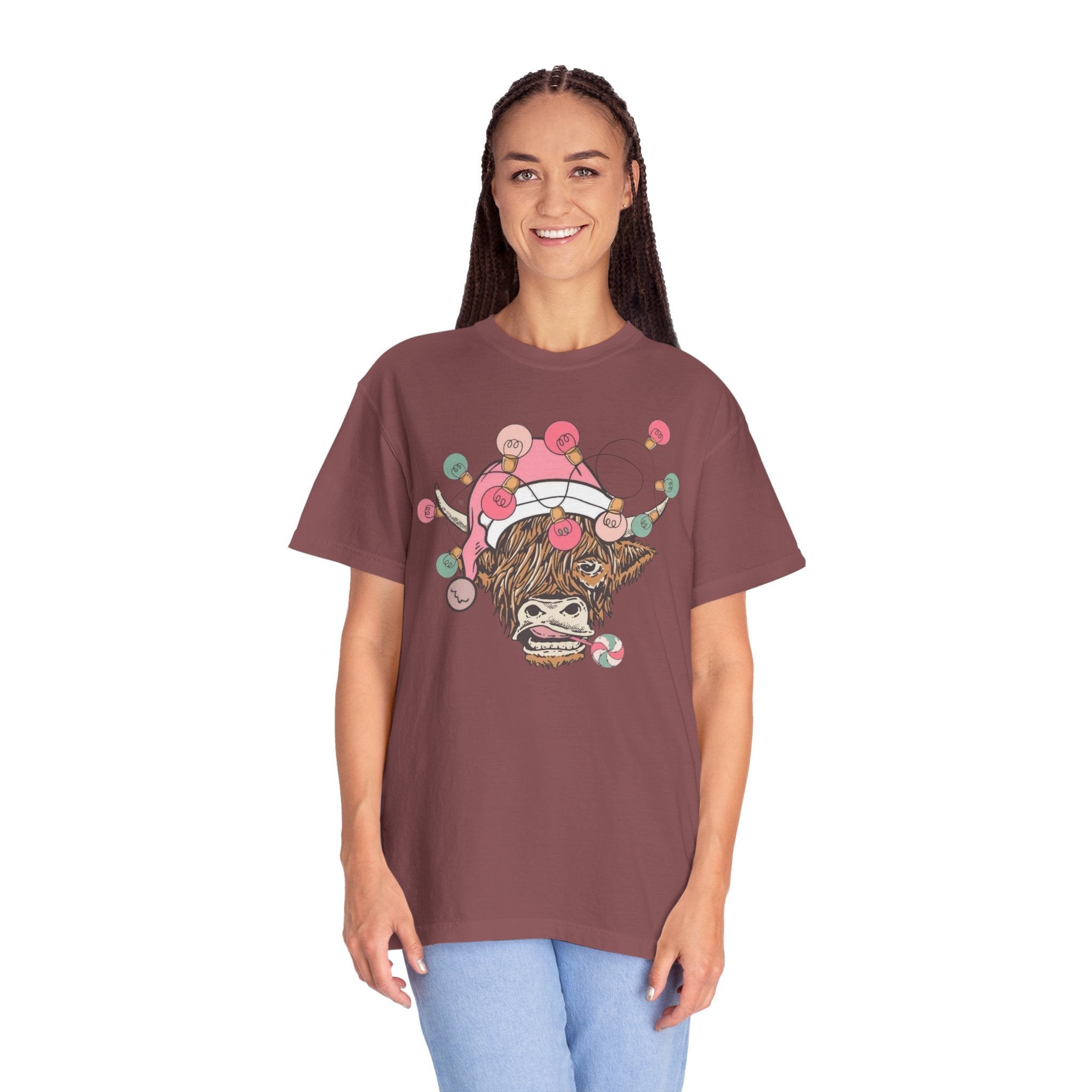 Christmas Cow Unisex T-Shirt