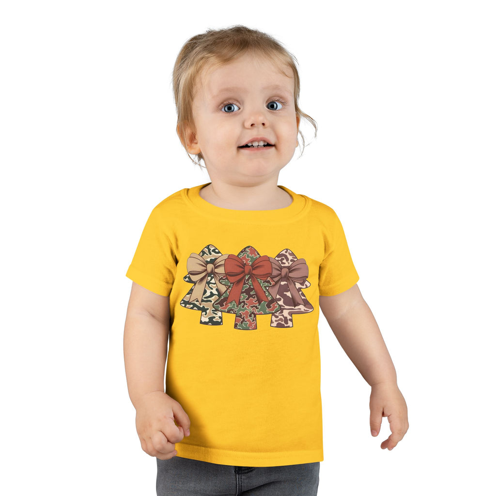 Camo Bow Trees Toddler T-Shirt