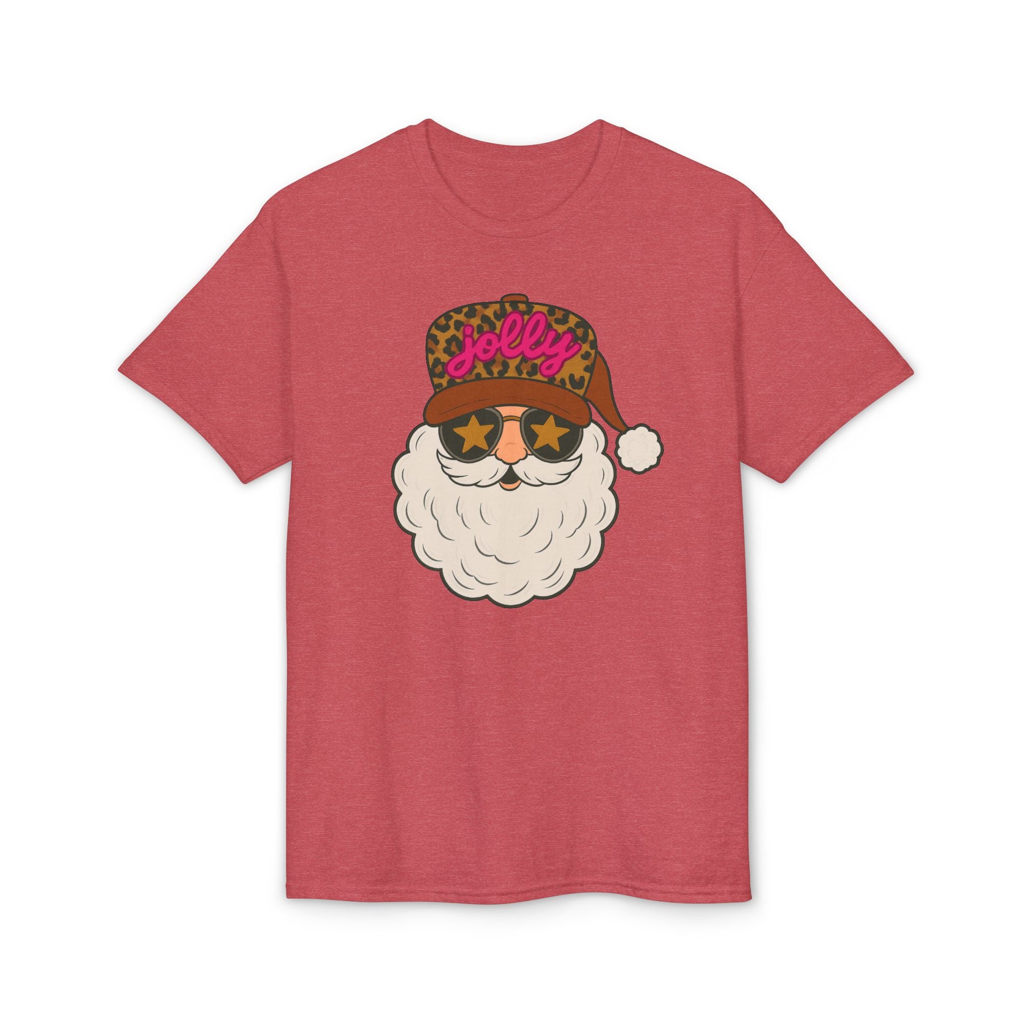 Leopard Jolly Santa Gildan unisex T-Shirt