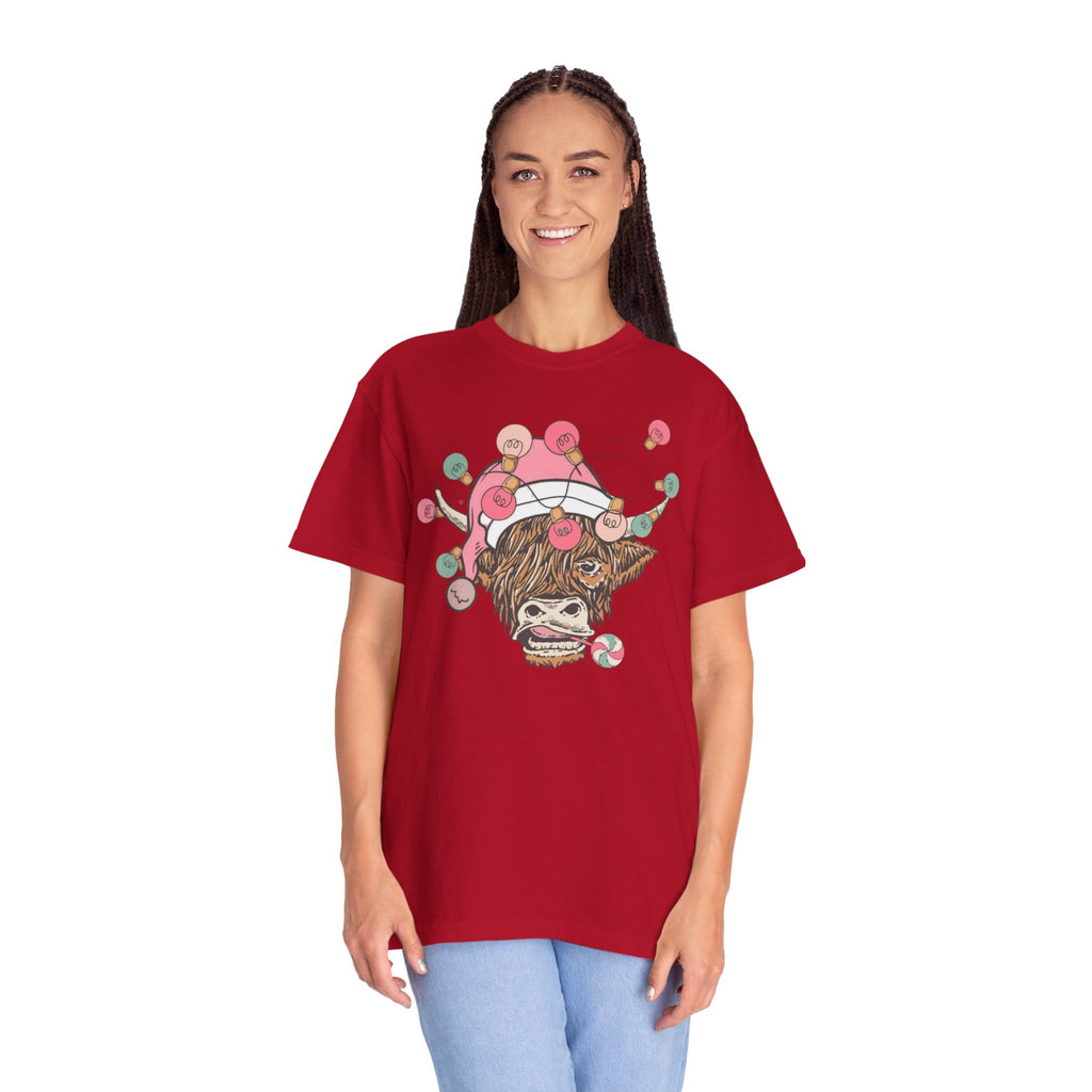Christmas Cow Unisex T-Shirt