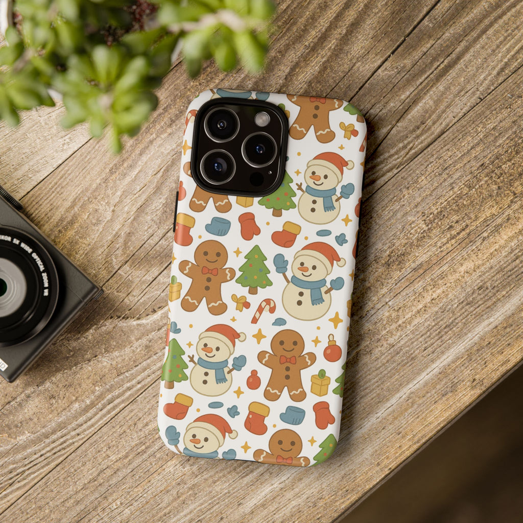 Cute Gingerbread/ Snowmen Christmas Phone Case
