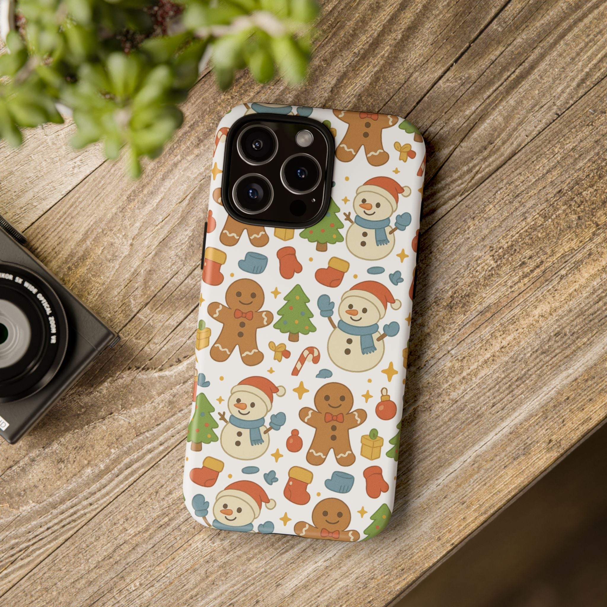 Cute Gingerbread/ Snowmen Christmas Phone Case