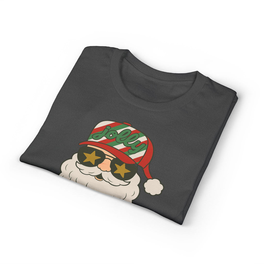 Striped Jolly Santa Gildan unisex T-Shirt