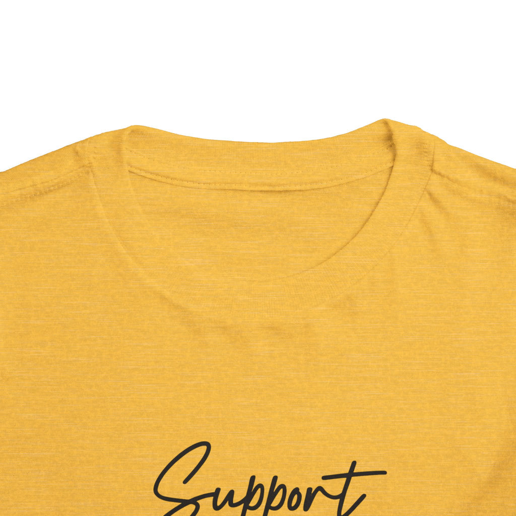 White Ribbon Support Toddler Tee