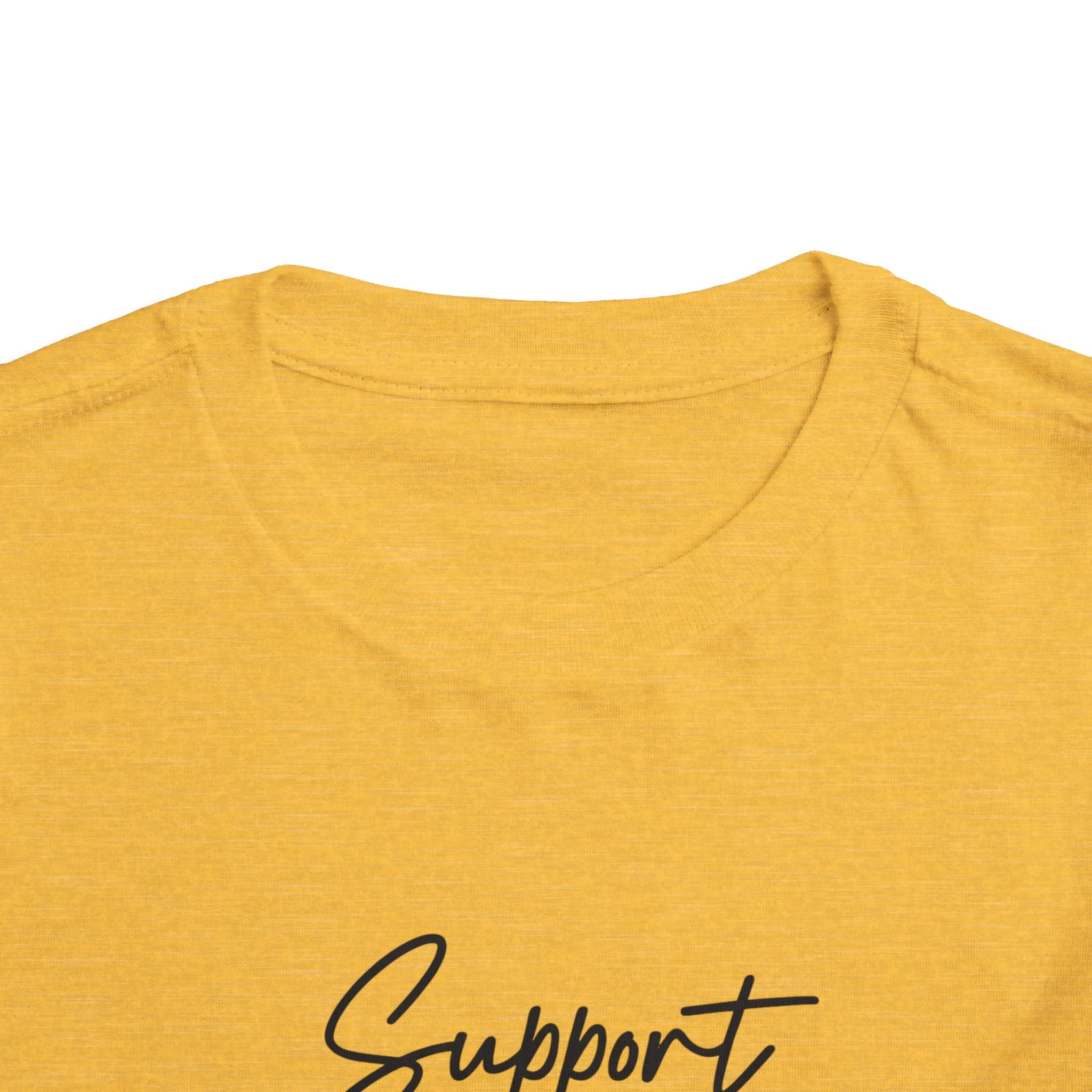 White Ribbon Support Toddler Tee